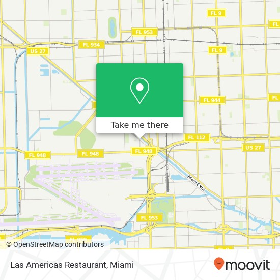 Las Americas Restaurant, 700 S Royal Poinciana Blvd Miami Springs, FL 33166 map