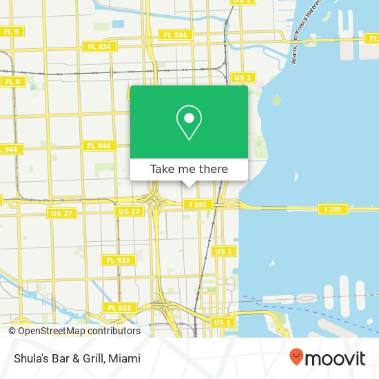 Mapa de Shula's Bar & Grill, NW 42nd St Miami, FL 33127