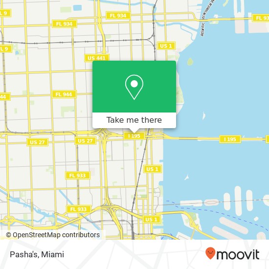 Mapa de Pasha's, 3801 N Miami Ave Miami, FL 33127