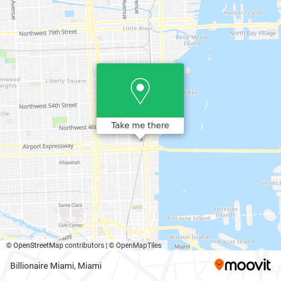 Billionaire Miami map