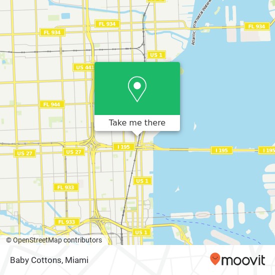 Mapa de Baby Cottons, 4141 NE 2nd Ave Miami, FL 33137