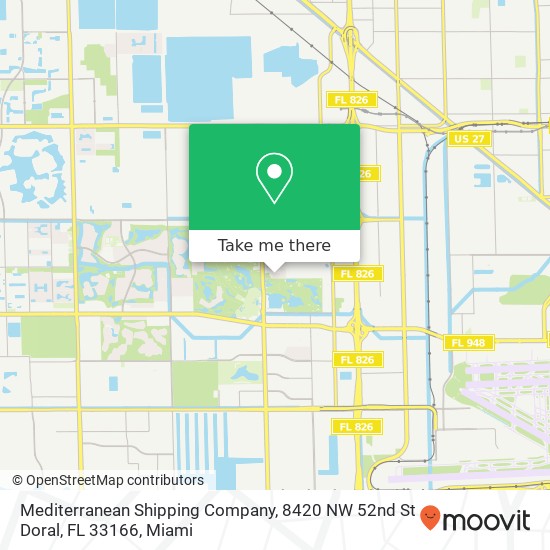 Mediterranean Shipping Company, 8420 NW 52nd St Doral, FL 33166 map