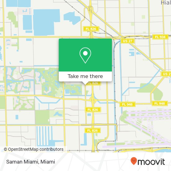 Mapa de Saman Miami, 4707 NW 79th Ave Doral, FL 33166