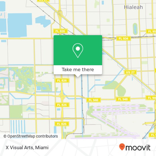 Mapa de X Visual Arts, 6991 NW 50th St Miami, FL 33166