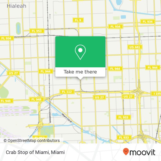 Mapa de Crab Stop of Miami