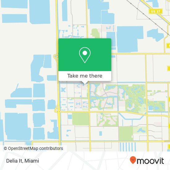 Mapa de Delia It, 10802 NW 58th St Doral, FL 33178