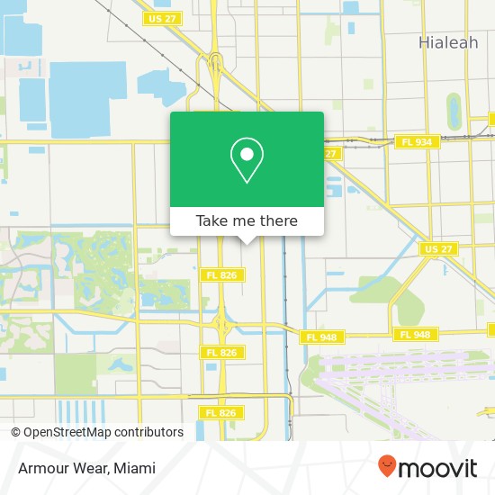 Mapa de Armour Wear, 7209 NW 54th St Miami, FL 33166