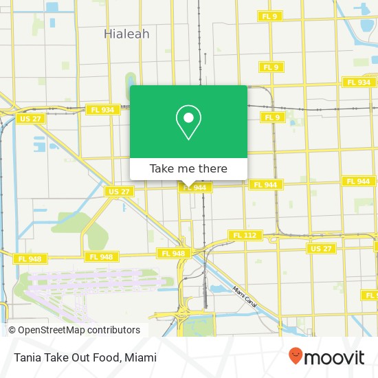 Tania Take Out Food, 944 Hialeah Dr Hialeah, FL 33010 map