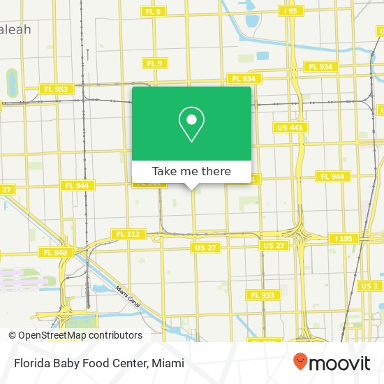 Mapa de Florida Baby Food Center, 5140 NW 22nd Ave Miami, FL 33142