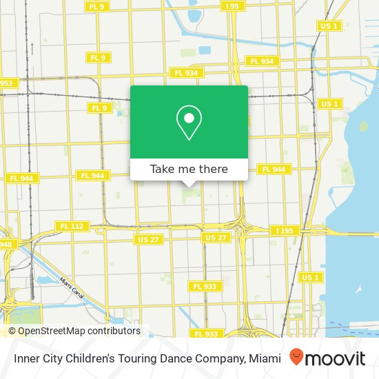 Inner City Children's Touring Dance Company map
