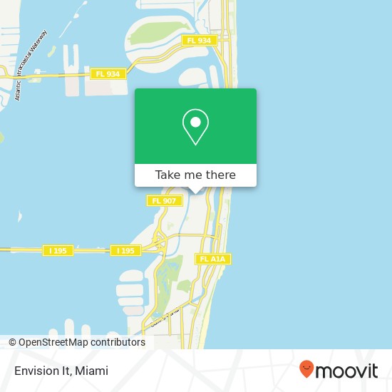 Mapa de Envision It, 607 W 47th St Miami Beach, FL 33140