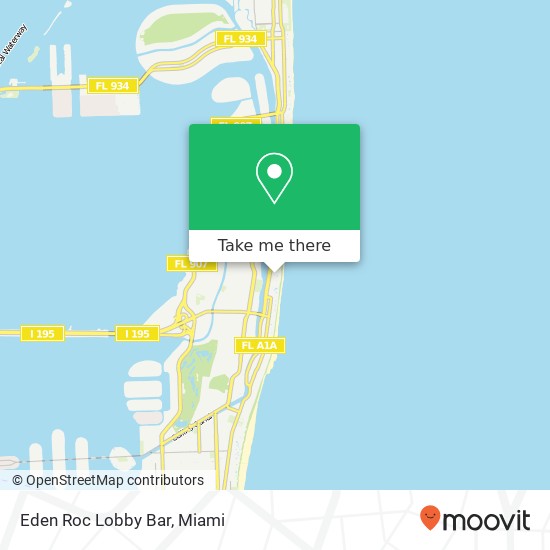Mapa de Eden Roc Lobby Bar