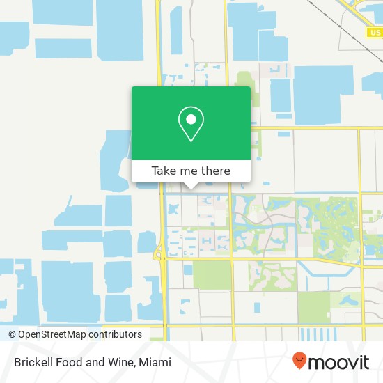 Brickell Food and Wine map