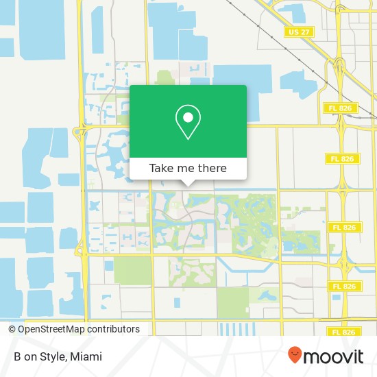 Mapa de B on Style, 10171 NW 58th St Doral, FL 33178