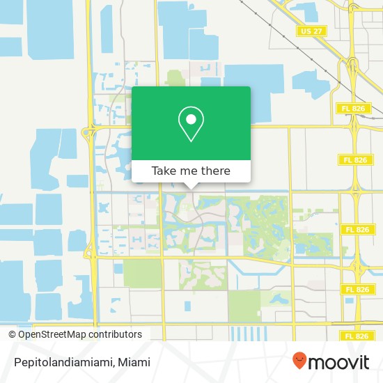 Mapa de Pepitolandiamiami, 10205 NW 58th St Doral, FL 33178