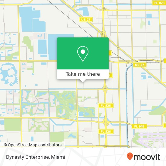 Mapa de Dynasty Enterprise, 6130 NW 84th Ave Miami, FL 33166