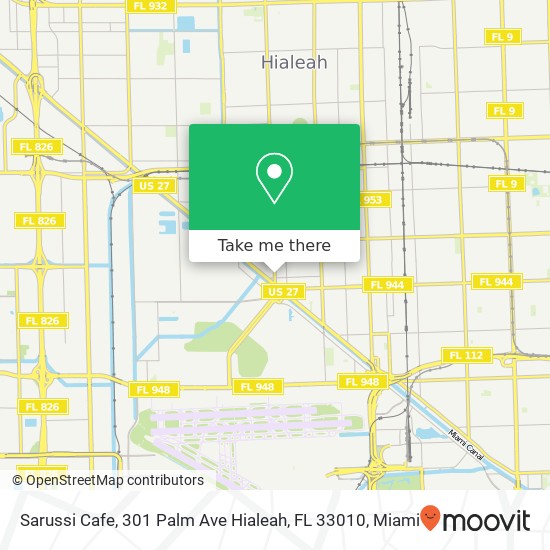 Sarussi Cafe, 301 Palm Ave Hialeah, FL 33010 map