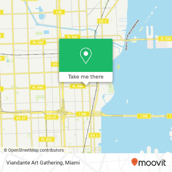 Mapa de Viandante Art Gathering, 119 NE 54th St Miami, FL 33137