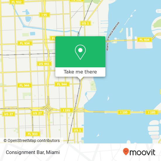 Mapa de Consignment Bar, 5580 NE 4th Ct Miami, FL 33137