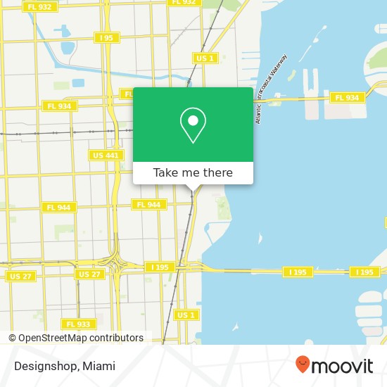 Mapa de Designshop, 5582 NE 4th Ct Miami, FL 33137