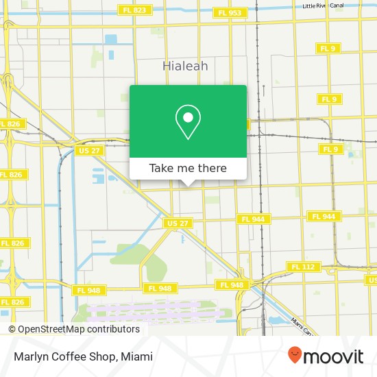 Marlyn Coffee Shop, 901 E 2nd Ave Hialeah, FL 33010 map