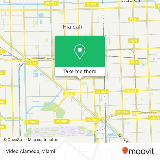 Mapa de Video Alameda, 820 E 4th Ave Hialeah, FL 33010