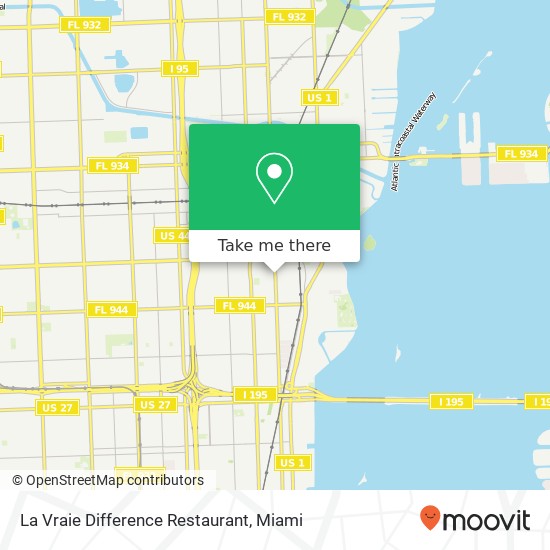 La Vraie Difference Restaurant, 5912 NE 2nd Ave Miami, FL 33137 map