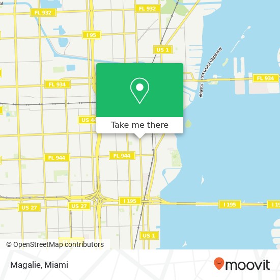 Mapa de Magalie, 5914 NE 2nd Ave Miami, FL 33137