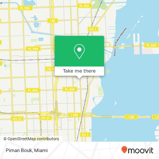 Mapa de Piman Bouk, 5932 NE 2nd Ave Miami, FL 33137