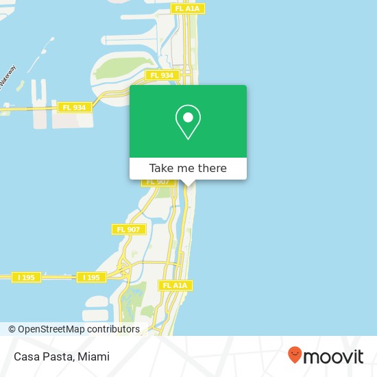Mapa de Casa Pasta, 5255 Collins Ave Miami Beach, FL 33140