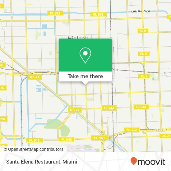 Santa Elena Restaurant, 1366 E 4th Ave Hialeah, FL 33010 map