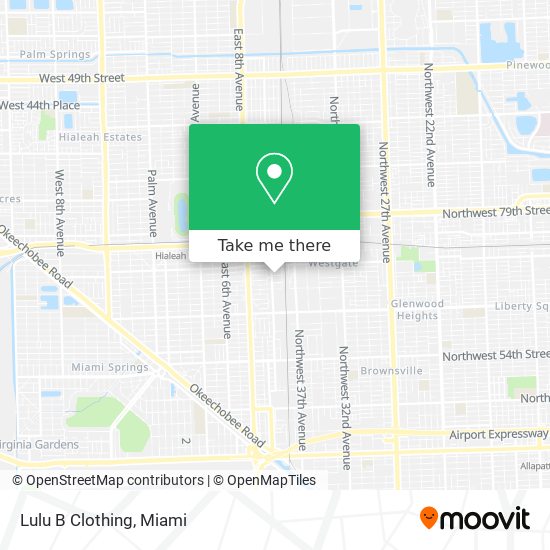 How to get to Lulu B Clothing in Hialeah by Bus, Subway or Train?