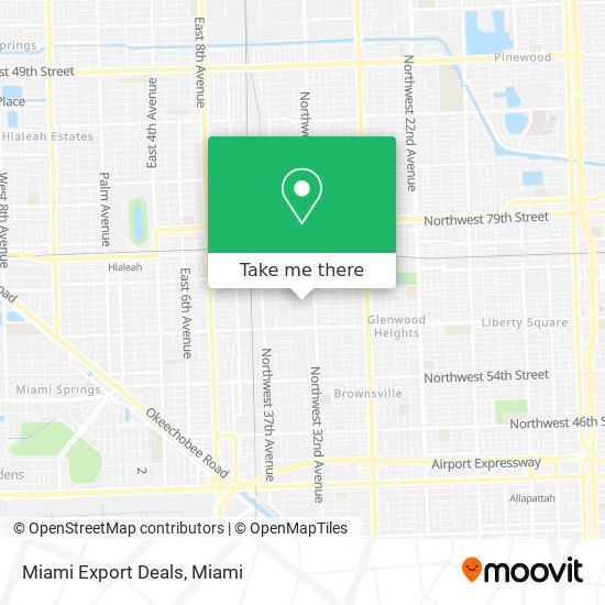 Mapa de Miami Export Deals