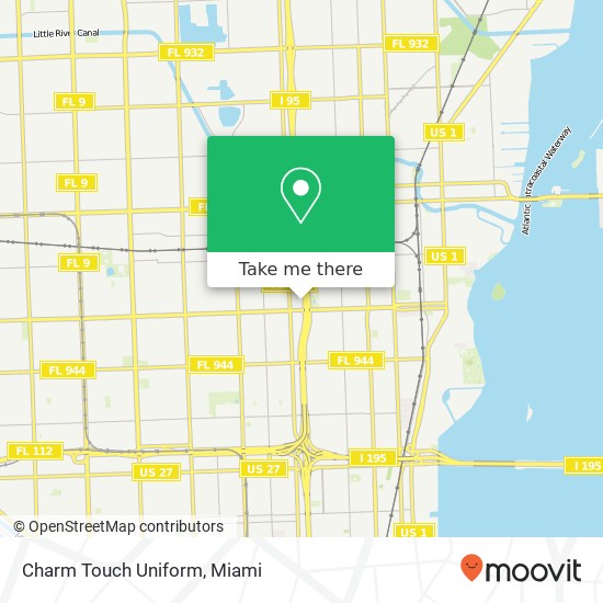 Mapa de Charm Touch Uniform, 6301 NW 6th Ave Miami, FL 33150