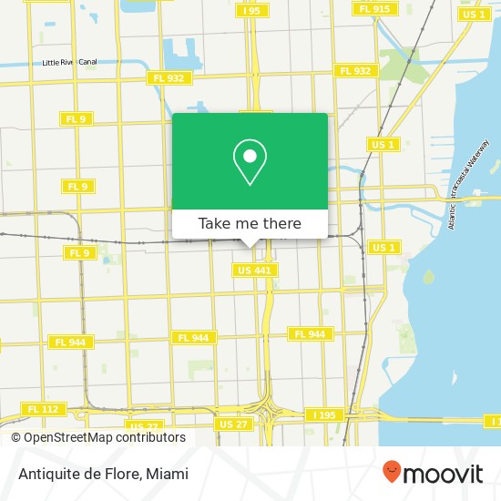 Mapa de Antiquite de Flore, 730 NW 71st St Miami, FL 33150