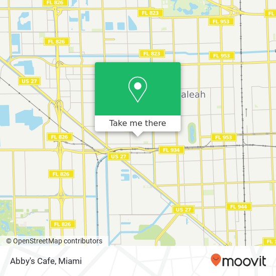 Abby's Cafe, 667 W 25th St Hialeah, FL 33010 map
