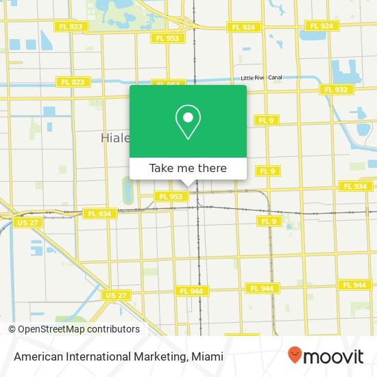 American International Marketing, 1009 E 26th St Hialeah, FL 33013 map