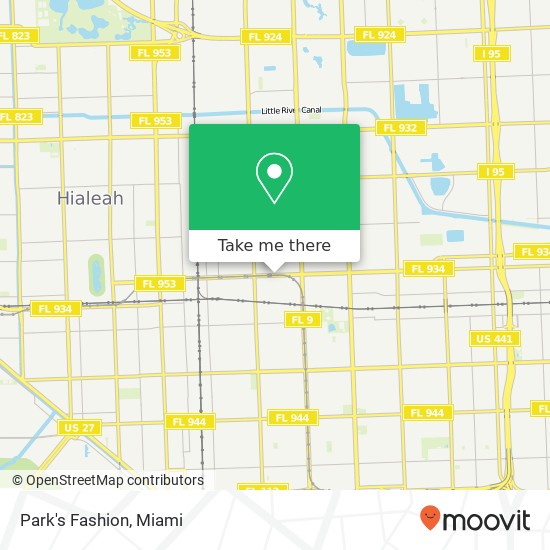 Mapa de Park's Fashion, 3015 NW 79th St Miami, FL 33147