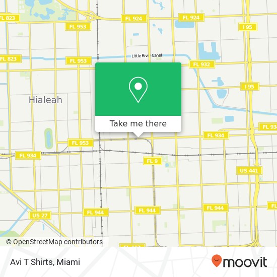 Mapa de Avi T Shirts, 3015 NW 79th St Miami, FL 33147