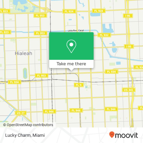 Mapa de Lucky Charm, 3015 NW 79th St Miami, FL 33147