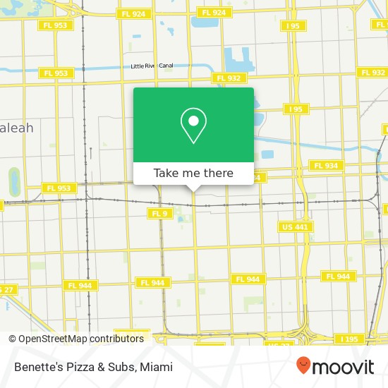 Benette's Pizza & Subs, 7513 NW 22nd Ave Miami, FL 33147 map