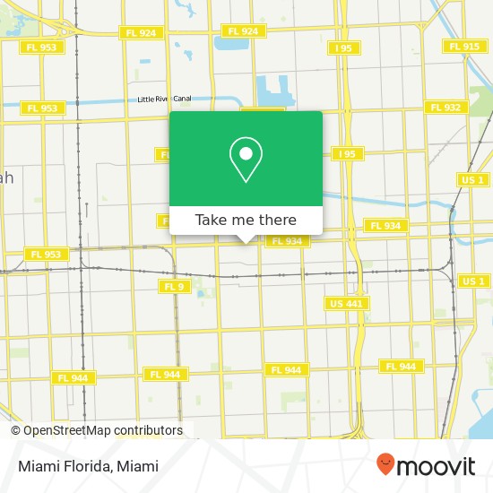 Miami Florida map