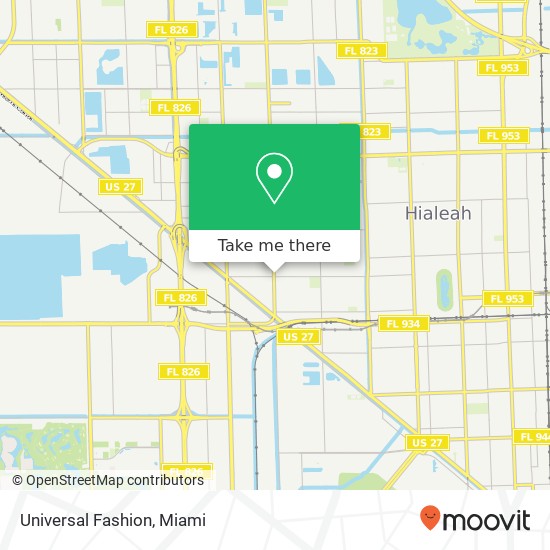 Universal Fashion, 2937 W 12th Ave Hialeah, FL 33012 map