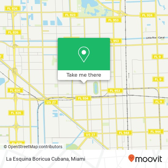 Mapa de La Esquina Boricua Cubana, 66 W 29th St Hialeah, FL 33012