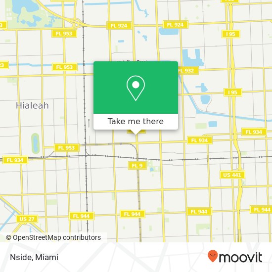 Mapa de Nside, 8100 NW 27th Ave Miami, FL 33147