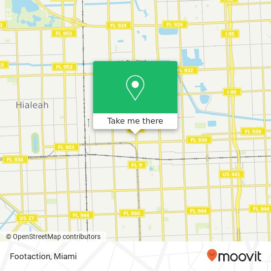 Mapa de Footaction, 8100 NW 27th Ave Miami, FL 33147