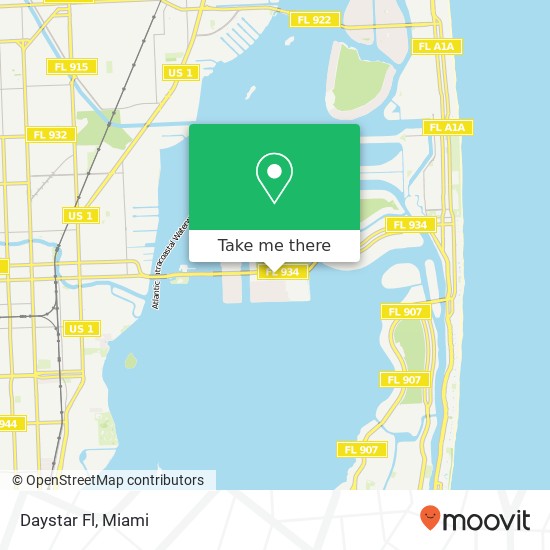 Mapa de Daystar Fl, 1666 79th St Cswy North Bay Village, FL 33141