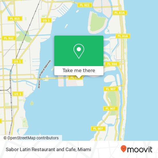 Sabor Latin Restaurant and Cafe, 1880 79th St Cswy North Bay Village, FL 33141 map
