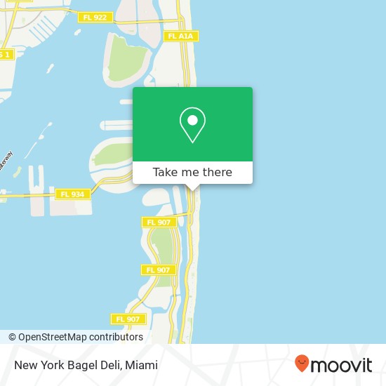 Mapa de New York Bagel Deli, 6546 Collins Ave Miami Beach, FL 33141