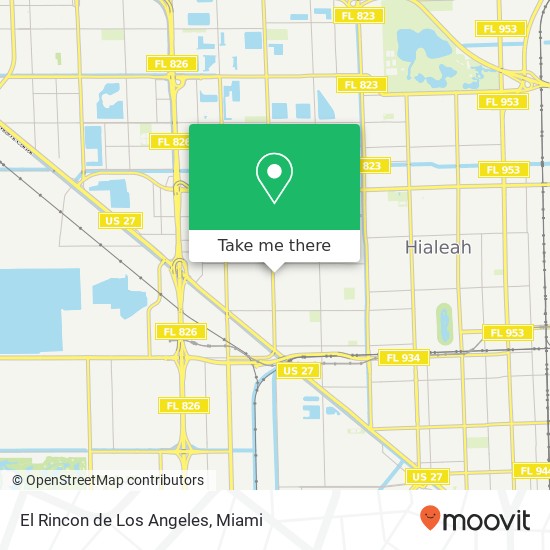 El Rincon de Los Angeles map